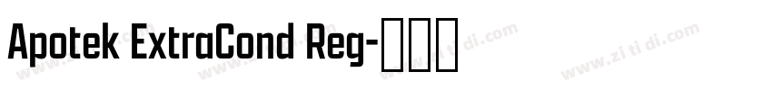 Apotek ExtraCond Reg字体转换